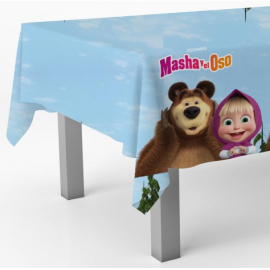 TOVAGLIA PLASTICA MASHA E ORSO CM.120X180