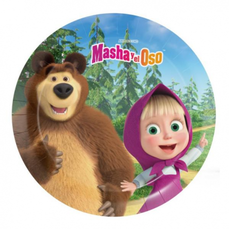 PIATTO MASHA E ORSO CM.18 PZ.8