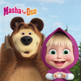 TOVAGLIOLI MASHA E ORSO 2 VELI 33X33 PZ.20