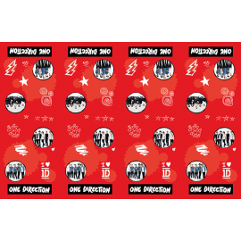TOVAGLIA PLASTICA ONE DIRECTION CM.120X180