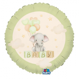 PALLONCINO MYLAR "BABY ELEPHANT" 45cm