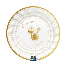 PIATTI COMUNIONE & CRESIMA 25cm - 6 pezzi
