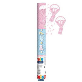 SPARACORIANDOLI "GIRL OR BOY" Gender Reveal CON PARACADUTE 60cm - ROSA