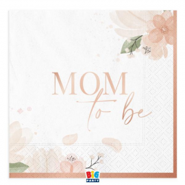 TOVAGLIOLI \\"MOM TO BE\\" 33x33cm - 16 pezzi