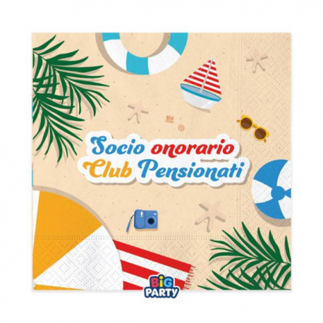 TOVAGLIOLI \\"PENSIONE\\" 33x33cm - 16 pezzi