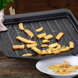 STAMPO CRISP AND FRY &oslash; 41x31,5x 2,5 h cm - Antiaderente