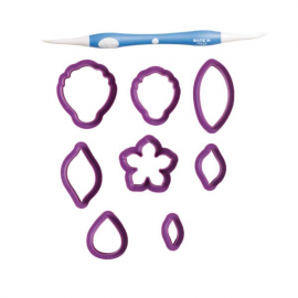 KIT TAGLIAPASTA INVERNO - Set 8 tagliapasta + 1 strumento decorazione