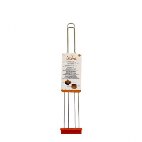 SPILLONE INOX 4 PUNTE PER PANETTONE E COLOMBA 50cm