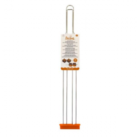 SPILLONE INOX 4 PUNTE PER PANETTONE E COLOMBA 62cm