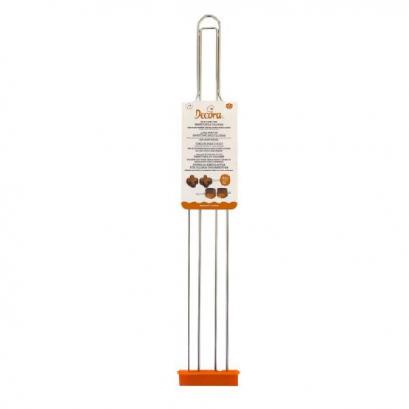 SPILLONE INOX 4 PUNTE PER PANETTONE E COLOMBA 62cm