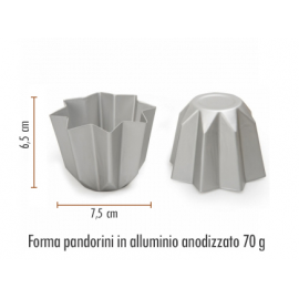 STAMPO PANDORINO IN ALLUMINIO 7,5cm x 6,5cm - 70gr