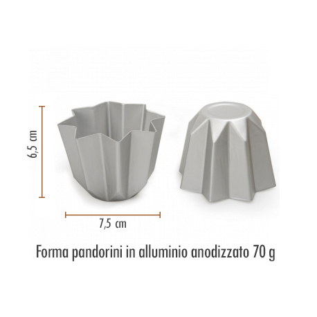 STAMPO PANDORINO IN ALLUMINIO 7,5cm x 6,5cm - 70gr