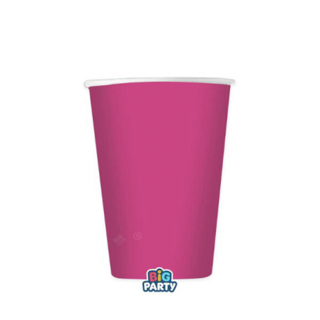 BICCHIERI WAVY FUCSIA 250cc - 6 pezzi
