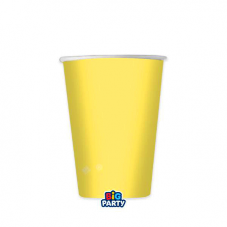 BICCHIERI WAVY GIALLI 250cc - 6 pezzi