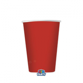 BICCHIERI WAVY ROSSI 250cc - 6 pezzi