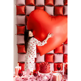 PALLONCINO MYLAR CUORE ROSSO XXL - 136x129cm