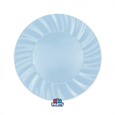 PIATTI WAVY AZZURRI 20cm - 6 pezzi