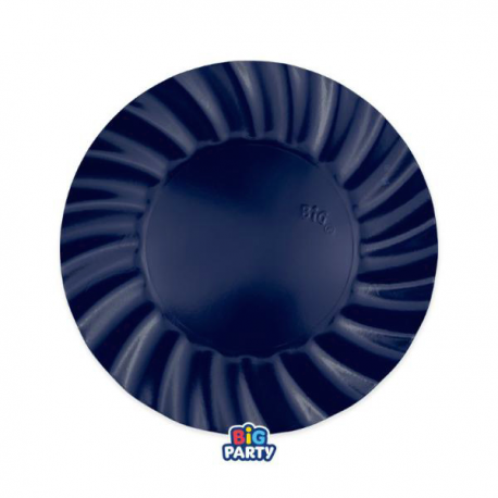 PIATTI WAVY BLU NAVY 20cm - 6 pezzi