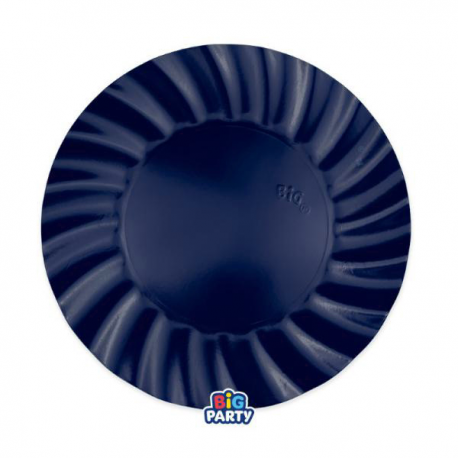 PIATTI WAVY BLU NAVY 25cm - 6 pezzi