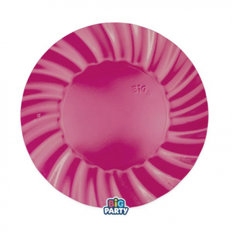 PIATTI WAVY FUCSIA 25cm - 6 pezzi