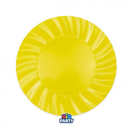 PIATTI WAVY GIALLI 20cm - 6 pezzi