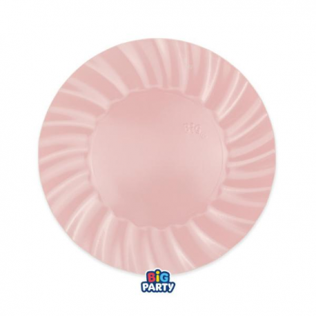 PIATTI WAVY ROSA 20cm - 6 pezzi
