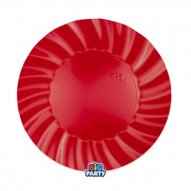PIATTI WAVY ROSSI 25cm - 6 pezzi