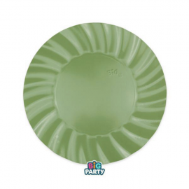 PIATTI WAVY VERDE OLIVA 20cm - 6 pezzi