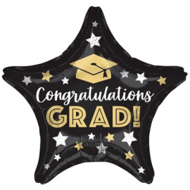 PALLONCINO CONGRATULATIONS GRAD - FOIL STANDARD 45cm