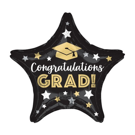 PALLONCINO CONGRATULATIONS GRAD - FOIL STANDARD 45cm