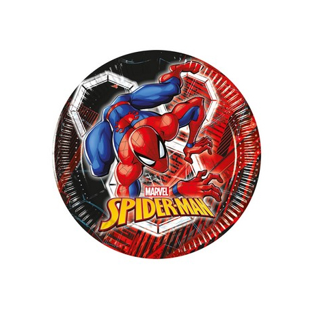 PIATTI SPIDERMAN \\"WORLD OF WEBS\\" CM.20 PZ.8