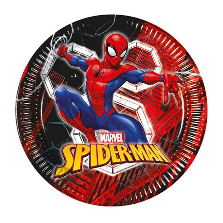 PIATTI SPIDERMAN \\"WORLD OF WEBS\\" CM.23 PZ.8