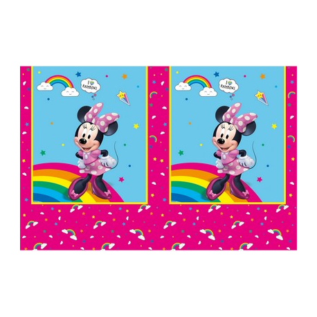 TOVAGLIA PLASTICA MINNIE CM.120X180