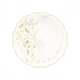 PIATTO COMUNIONE AVORIO CM.21 PZ.8
