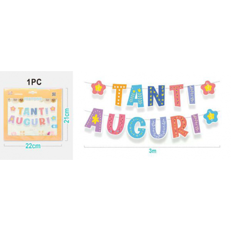 FESTONE TANTI AUGURI 3 mt