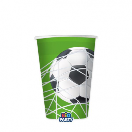 BICCHIERI CALCIO / FOOTBALL 200cc - 6 pezzi
