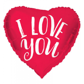 PALLONCINO CUORE \\"I LOVE YOU\\" ø 45cm