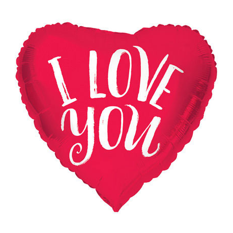 PALLONCINO CUORE \\"I LOVE YOU\\" ø 45cm