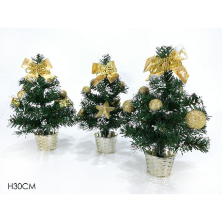 ALBERELLO INNEVATO ORO 30cm