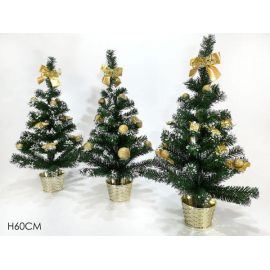 ALBERELLO INNEVATO ORO 60cm