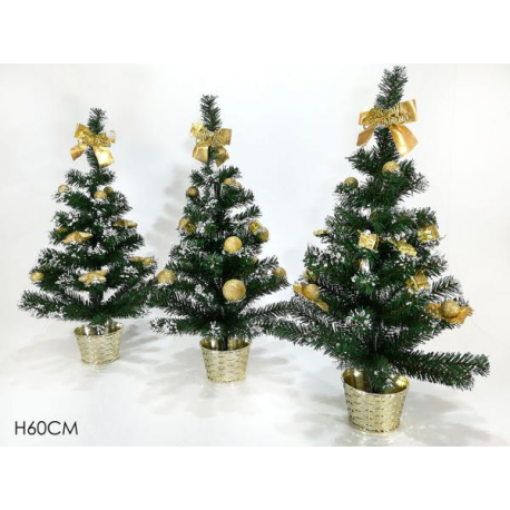 ALBERELLO INNEVATO ORO 60cm