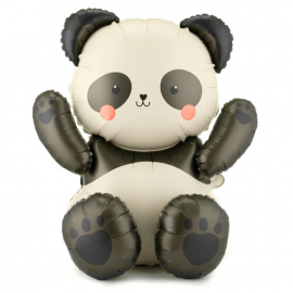 PALLONCINO MYLAR PANDA - 68x72cm (gonfiabile solo ad aria)