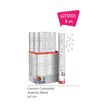 SPARACORIANDOLI ARGENTO - Tubo 40cm (Gittata 8 mt)