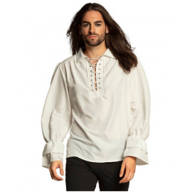 CAMICIA BIANCA PIRATA - Taglia XL 54/56