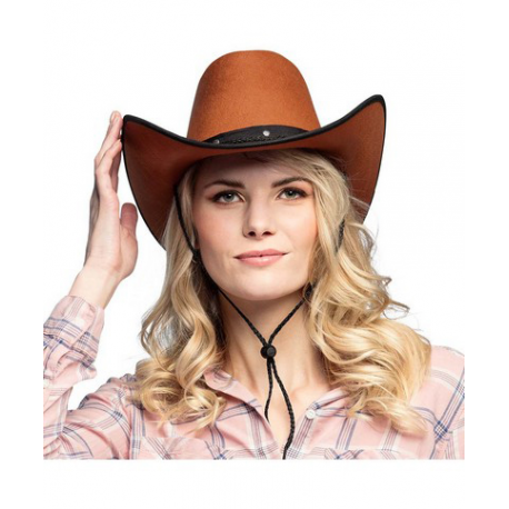 CAPPELLO COW BOY MARRONE
