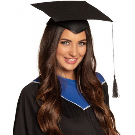 CAPPELLO LAUREA NERO IN FELTRO