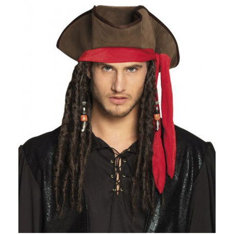 CAPPELLO PIRATA JACK CON CAPELLI