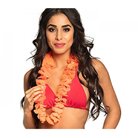 COLLANA HAWAIANA LUXE ARANCIO