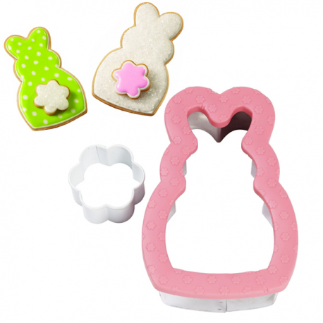 CUTTER WILTON SET 2 Pezzi CONIGLIETTO + CODA (o fiorellino)