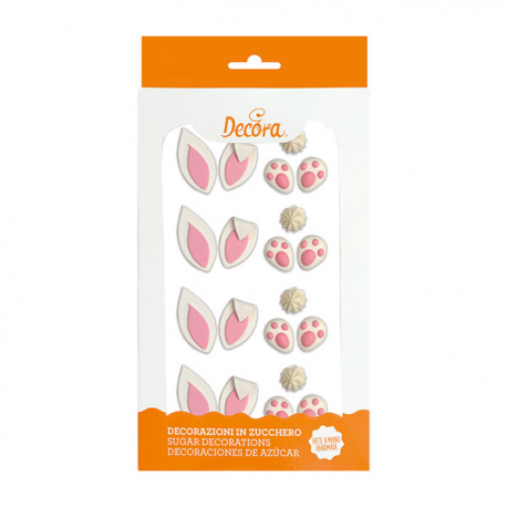 DECORAZIONI DI ZUCCHERO MAKE A BUNNY 10 pz.